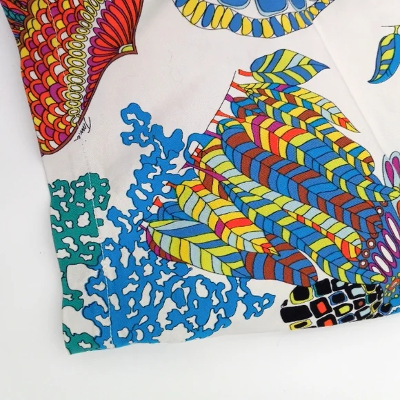 *SOLD* BANANA REPUBLIC Trina Turk Collection Tropical Coral Reef Print Shorts - Picture 10 of 16